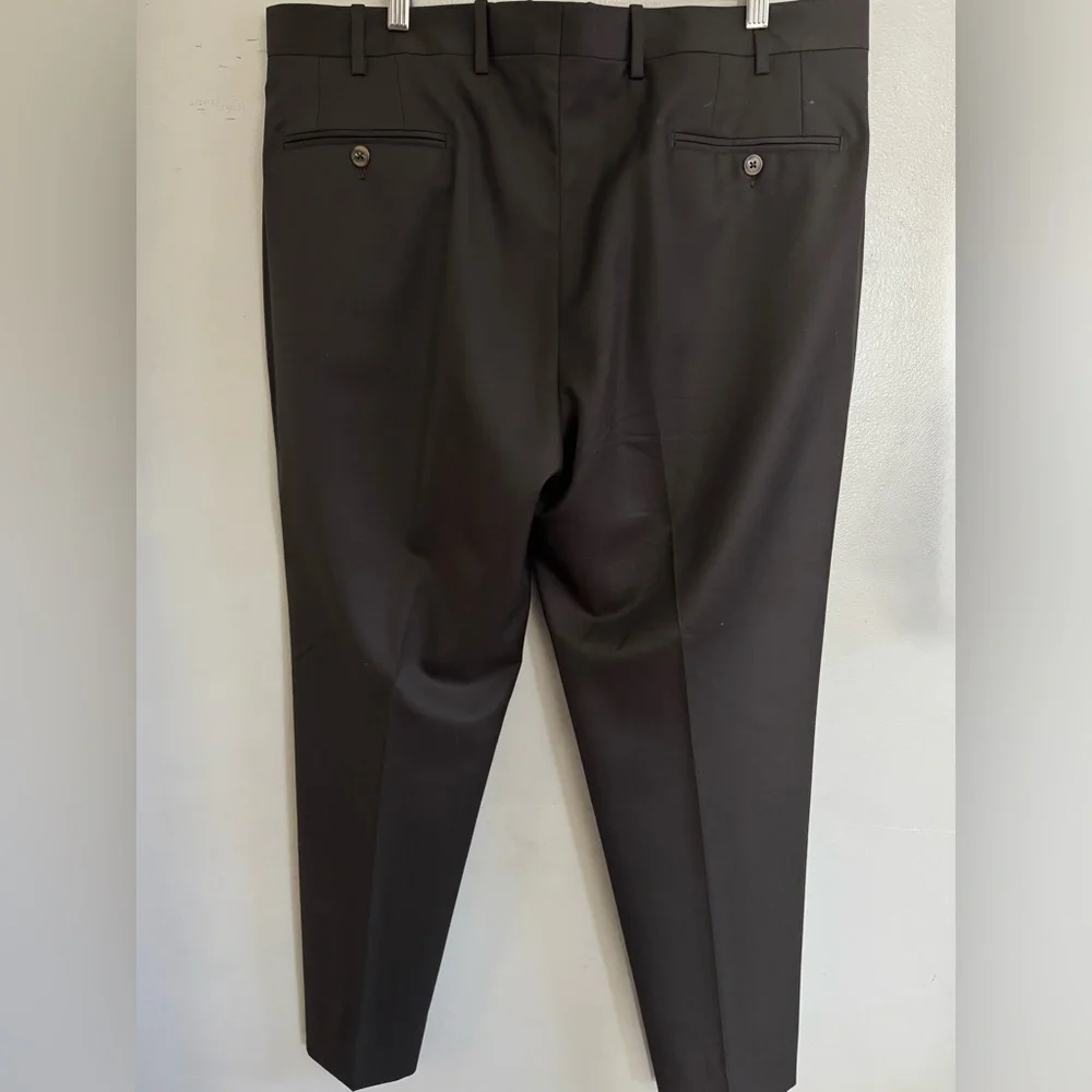 JB Britches men’s made in Italy worsted wool Dark Brown Torino pants 36 hemmed